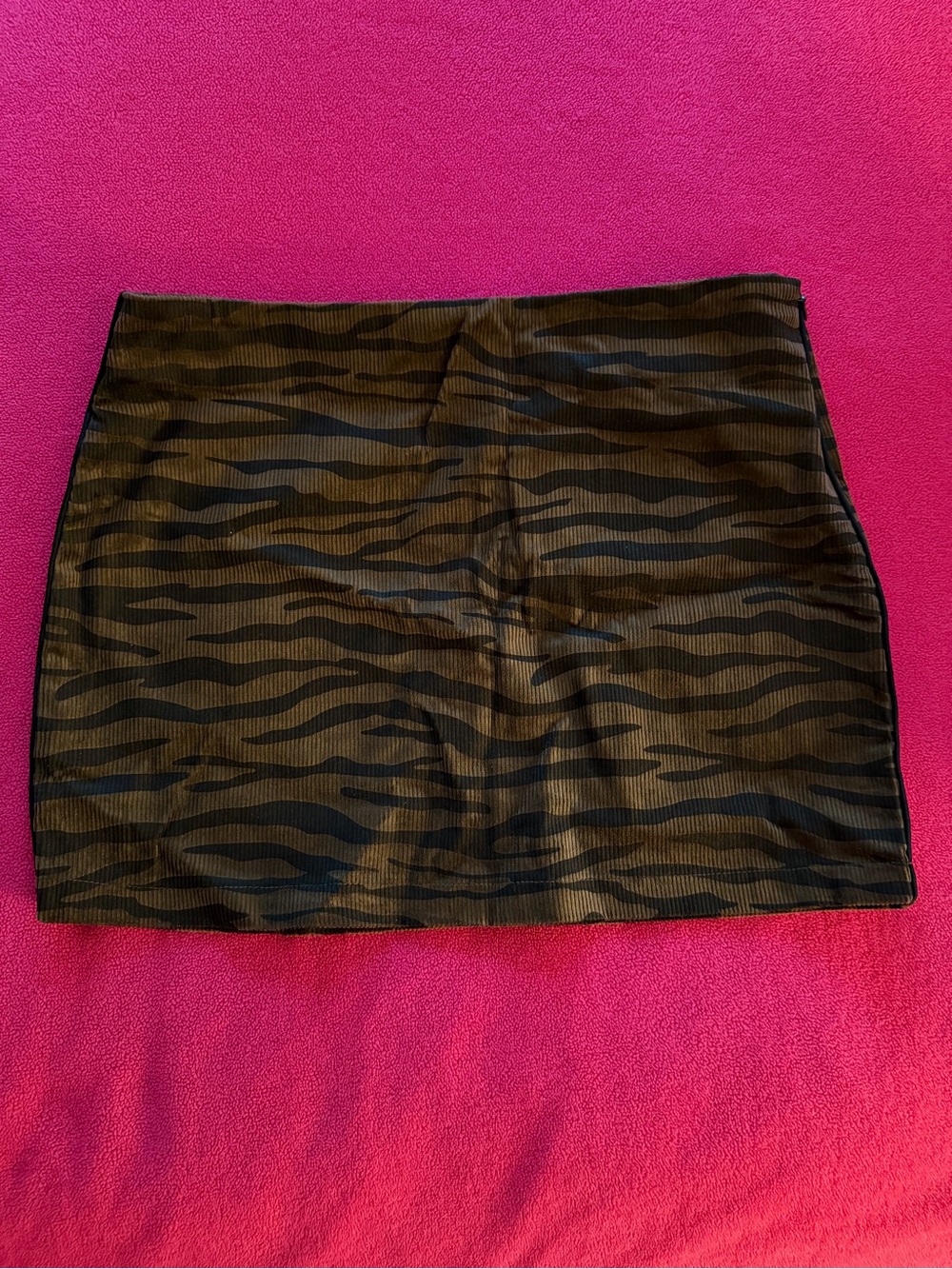 Women’s Brown Zebra Print Mini Skirt - Picture 3 of 3